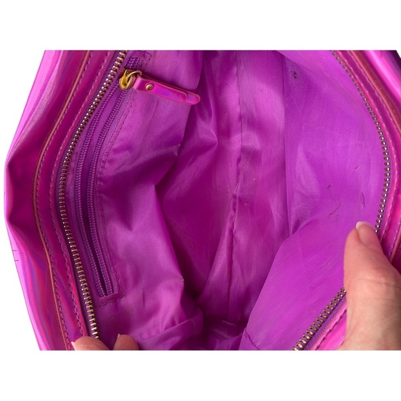 Jeffrey Campbell Pink Cosmetic Bag with Gold Zipper - Picture 4 of 4